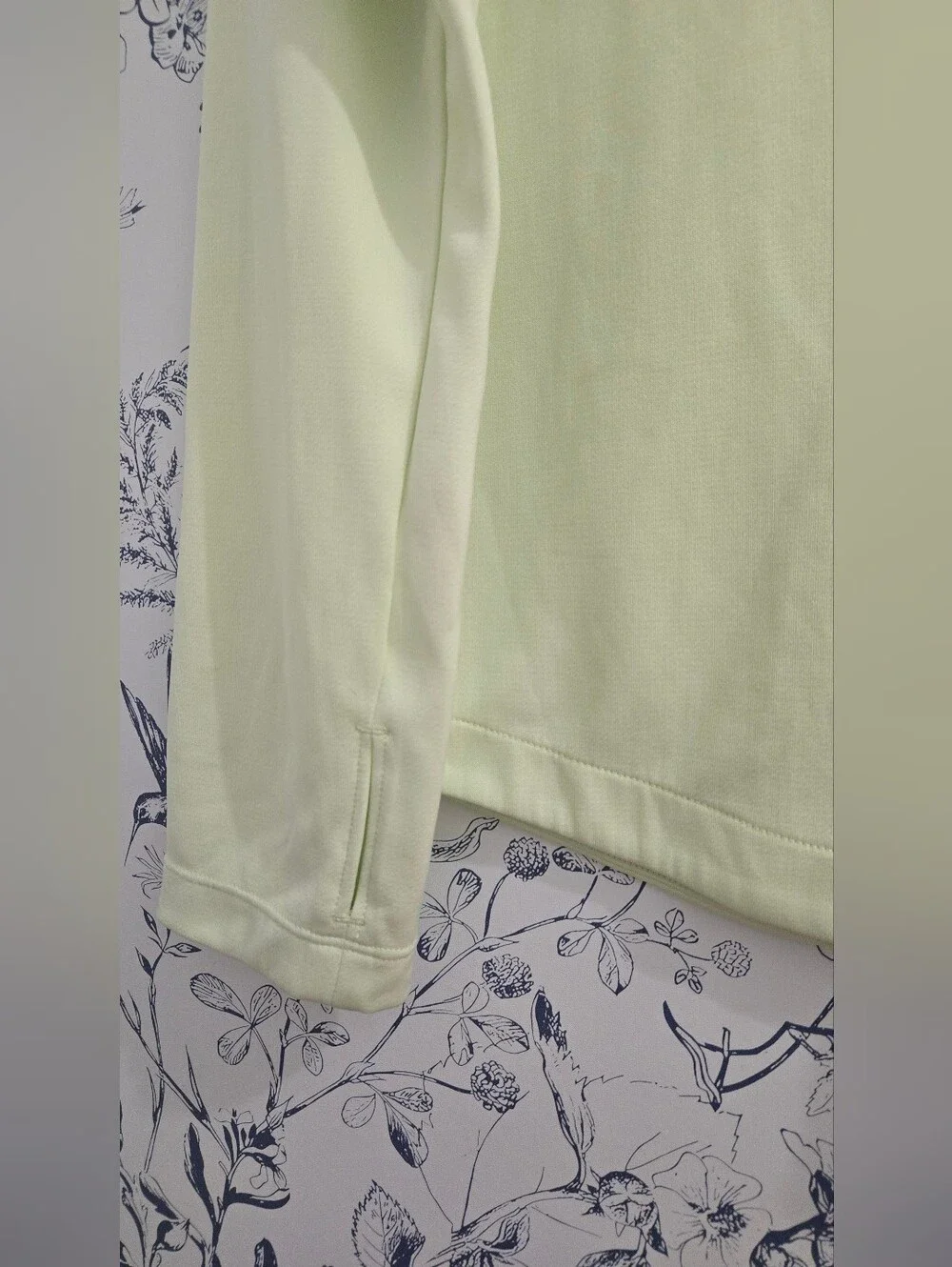 Nike Women's Light Green Quarter-Zip Pullover